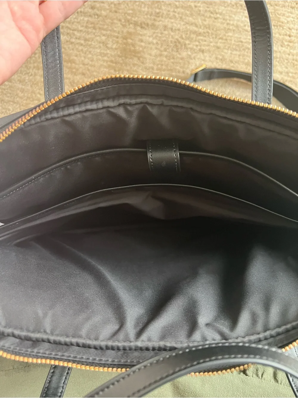 kate spade Black Nylon Laptop Bag with Adjustable Strap